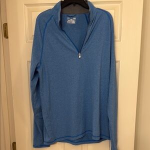 Blue Quarter-Zip Sweater